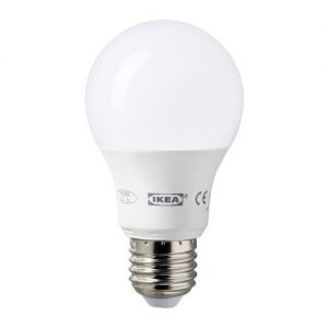LEDARE Żarówka LED E27, kula, opalowa biel