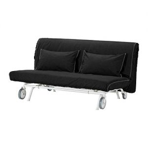 IKEA PS LÖVÅS sofa dwuosobowa rozkładana Vansta czarny