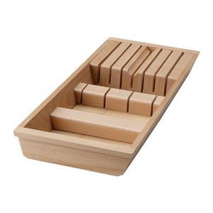 IKEA RATIONELL VARIERA Taca na noże, drewno buk