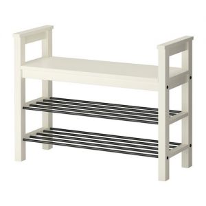 HEMNES Ława z miejscem na buty, biały