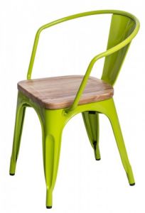 Krzesło Paris Arms Wood zie.jasn. jesion