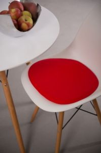 Poduszka na krzesło Side Chair czerwona