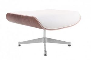 Podnóżek Vip biały/walnut/silver base TP