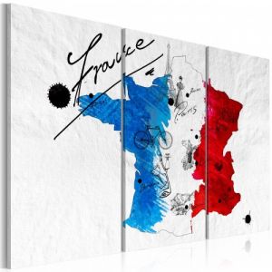 Obraz - Witamy we Francji! - tryptyk