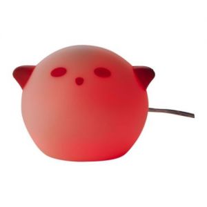 SPÖKA Lampka nocna LED, Zwierzę biały, czerwony