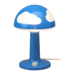 IKEA SKOJIG Lampa stołowa, niebieski
