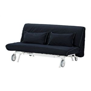 IKEA PS LÖVÅS sofa dwuosobowa rozkładana Vansta granatowy