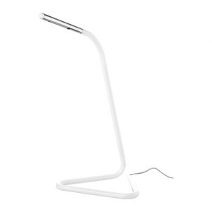 HARTE Lampa biurkowa LED, biały, srebrny