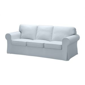 Ektorp sofa trzyosobowa pokrycie jasno-niebieski