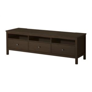 HEMNES Szafka pod TV, czarnybrąz