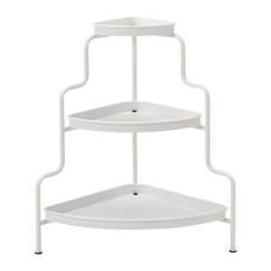 IKEA SOCKER Kwietnik Stojak narożny na doniczkę, biały