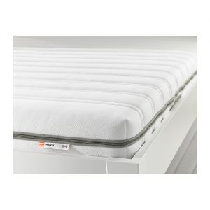 MALVIK Materac piankowy, średnio twardy, biały 160cm