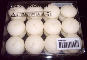 FENOMEN Świeczka pływająca bezzapachowa, naturalny