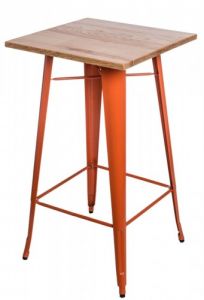 Stół barowy Paris Wood pomarańcz jesion