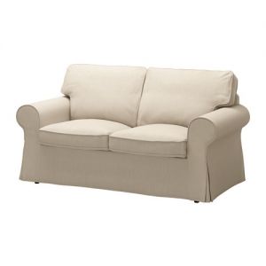 Ektorp sofa dwuosobowa pokrycie ciemny-beż