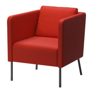 Ekero fotel do salonu pokrycie pomarańczowe