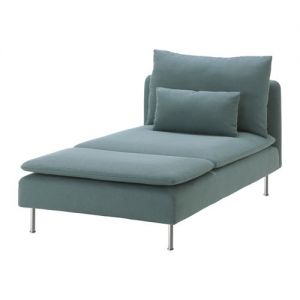 SÖDERHAMN sofa-szezlong kolor turkusowy