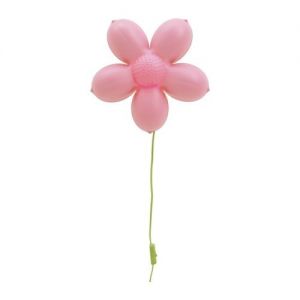 IKEA SMILA BLOMMA Lampa ścienna, jasnoróżowy