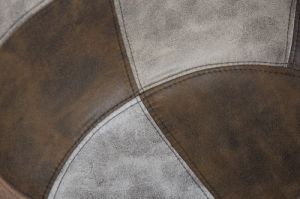 Krzesło P018W patchwork beżowo brązowy