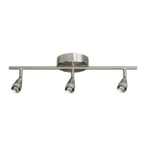RYMDEN Szyna sufitowa LED, 3 spoty, niklowano