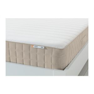 HAFSLO Materac sprężynowy, twardy, beżowy 180cm