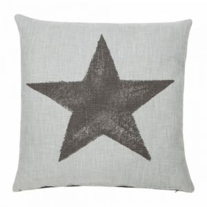 Poduszka Star miętowo-szara 45x45