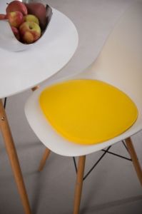 Poduszka na krzesło Side Chair żółta