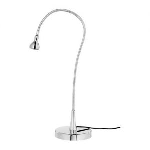 JANSJO Lampa biurkowa LED, srebrny