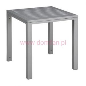 Stolik Cubic blat aluminiowy 45x50x50 grey