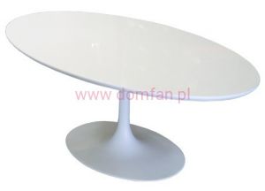 Stół Fiber owal 200-120 biały MDF