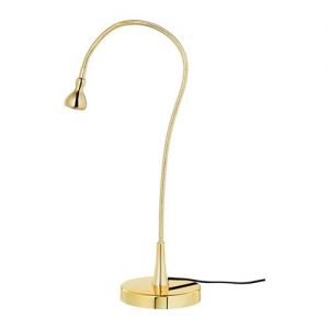JANSJO Lampa biurkowa LED, złoty kolor