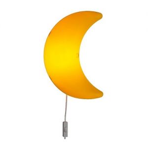 IKEA SMILA MÅNE Lampa ścienna, żółty - księżyc