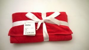 IKEA SNOA świateczny ręcznik dla gości 4 szt 30x30