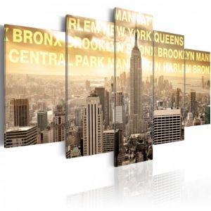 Obraz - Manhattan, Queens, Bronx, Central Park ...