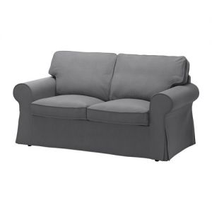 Ektorp sofa dwuosobowa pokrycie ciemno-szare