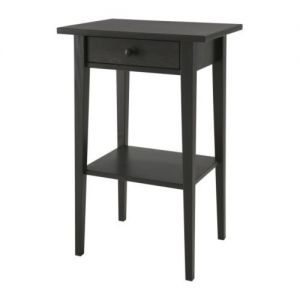 HEMNES Stolik nocny, czarnybrąz
