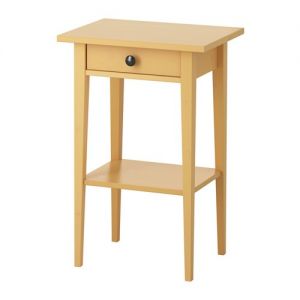 HEMNES Stolik nocny, ŻÓŁTY