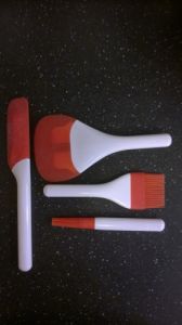IKEA ENVIS Łopatka gumowa+pędzle 4 szt.