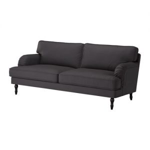 IKEA STOCKSUND Pokrycie sofy 3-osobowej, Nolhaga ciemnoszary