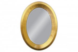 Lustro wiszące Oval 60x80 złoty