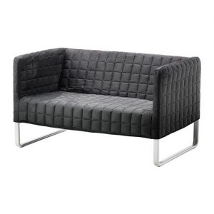 KNOPPARP Sofa dwuosobowa, szary