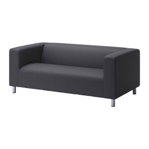 Klippan sofa dwuosobowa pokrycie szare
