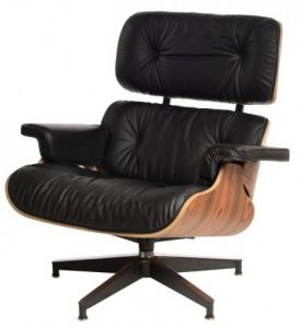 Fotel Vip czarny/rosewood/standard base