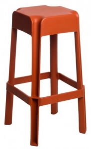Stołek barowy Sarjeta orange