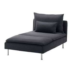 SÖDERHAMN sofa-szezlong kolor ciemnoszary