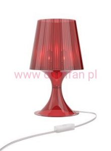 Lampa Smart czerwony transparent