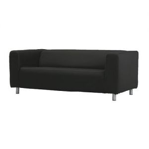 Klippan sofa dwuosobowa pokrycie czarne