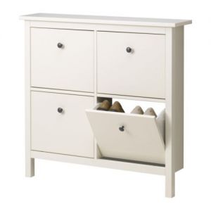 HEMNES Szafka na buty/4 przedzialy, biały
