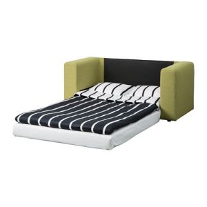 ASKEBY Sofa dwuosobowa rozkładana, zielony
