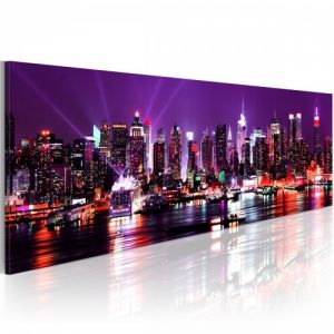 Obraz - Purple sky over New York